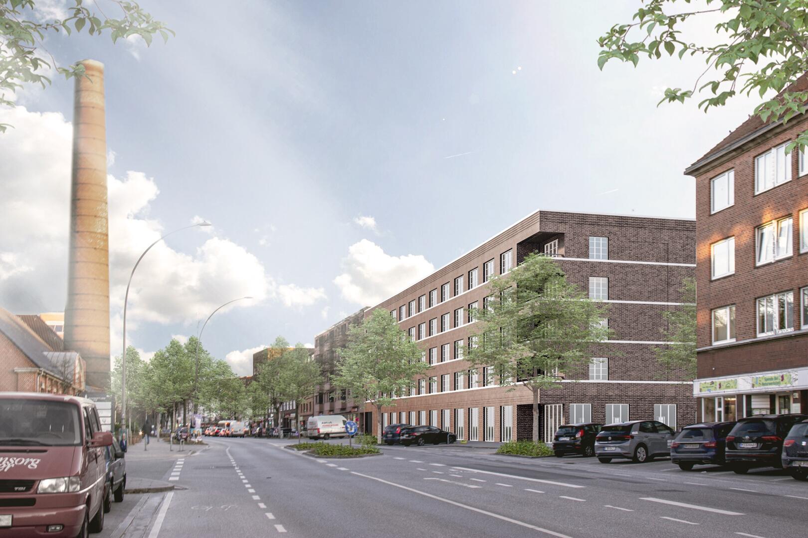 Außenansicht der Eigentumswohnung in Hamburg-Fuhlsbüttel